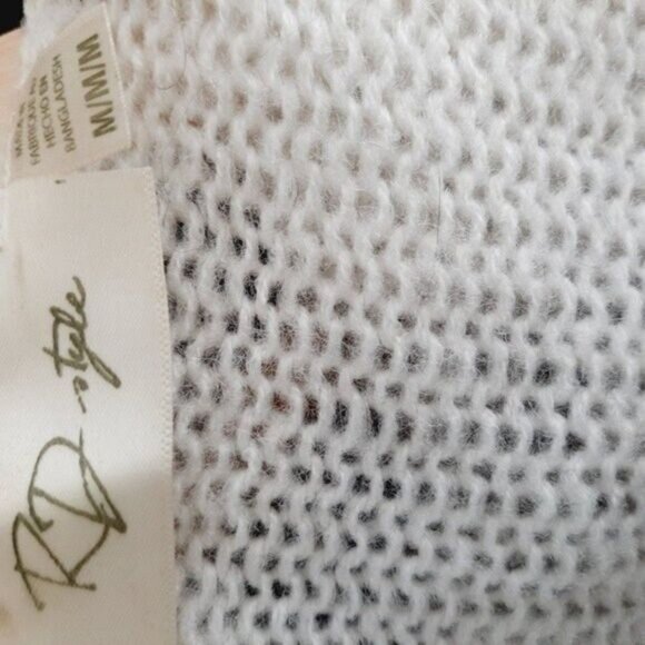 RD STYLE Long Cardigan Sweater Open Front Wide Stripe Sz M - Picture 9 of 10